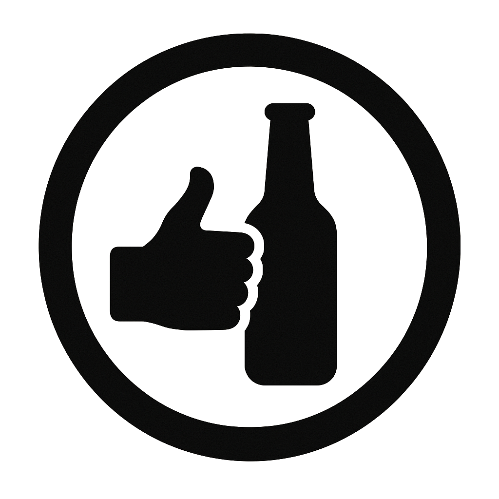 Piktogramm 2 – Alkohol erlaubt